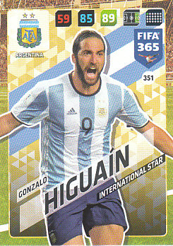 Gonzalo Higuain Argentina 2018 FIFA 365 International Star #351